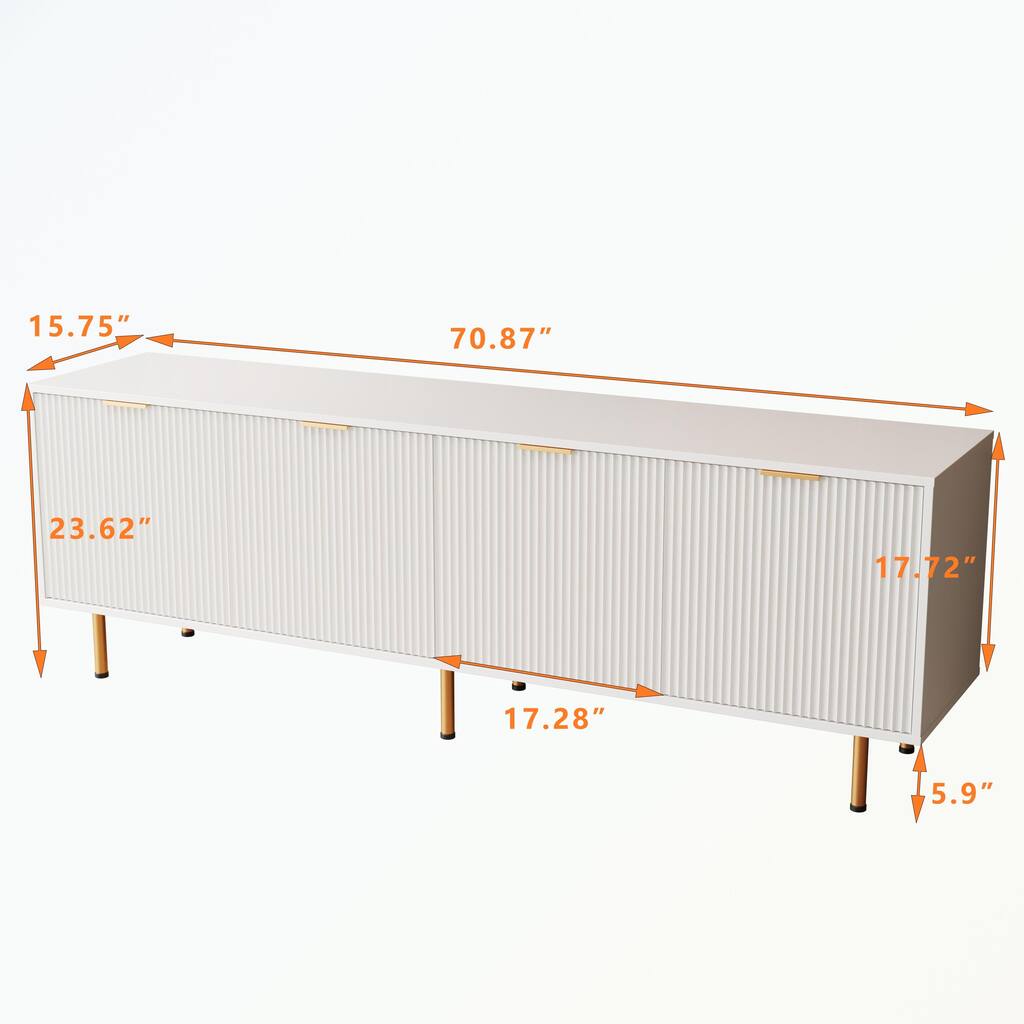 TV cabinet for 80 inch TV Stands,Four large drawers