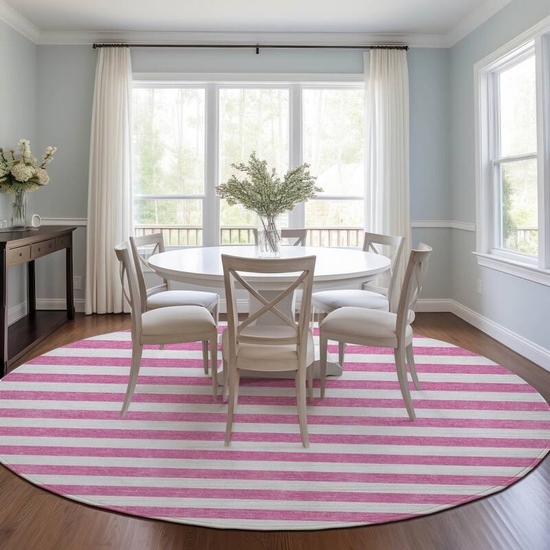 Alna Stripe Weather Resistant Classic Meets Modern Outdoor Rug