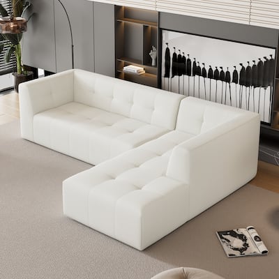 L-Shaped Modular Modular Combination Living Room Sofa Set Modern Minimalist Sofa, Upholstered Deep Seat Couches