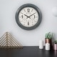 preview thumbnail 5 of 4, La Crosse Clock 18.40 In Hamilton In/Out Metal Quartz Clock, 433-3838