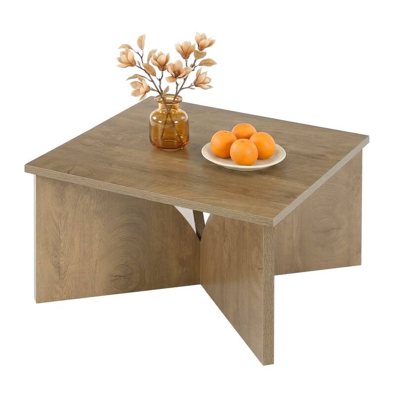 Square Coffee Table, 31.5" Wooden Center Table for Living Room