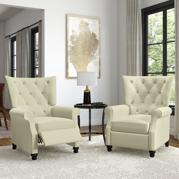 slide 1 of 27, Copper Grove Plush Pushback Recliner Chairs (Set of 2)
