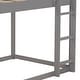 preview thumbnail 15 of 28, Low Bunk Design Twin over Twin Low Bunk Bed, House Bed with Ladder