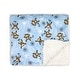 preview thumbnail 1 of 4, Printed Minky Plush Baby Blanket - N/A Blue