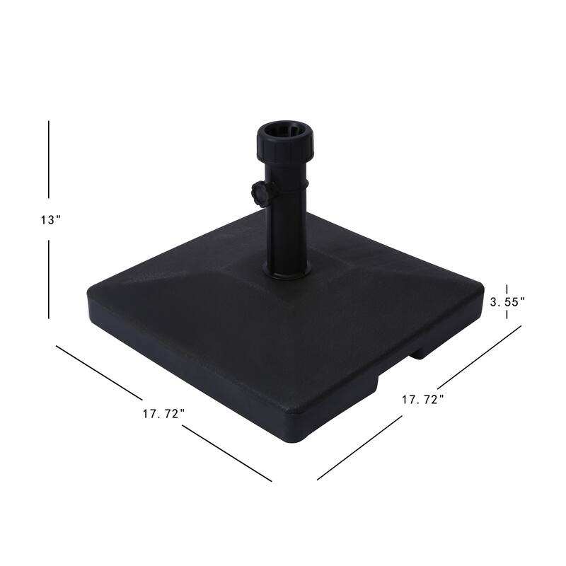 9 Ft. Solar Power Lighted Patio Umbrella with Concrete Base