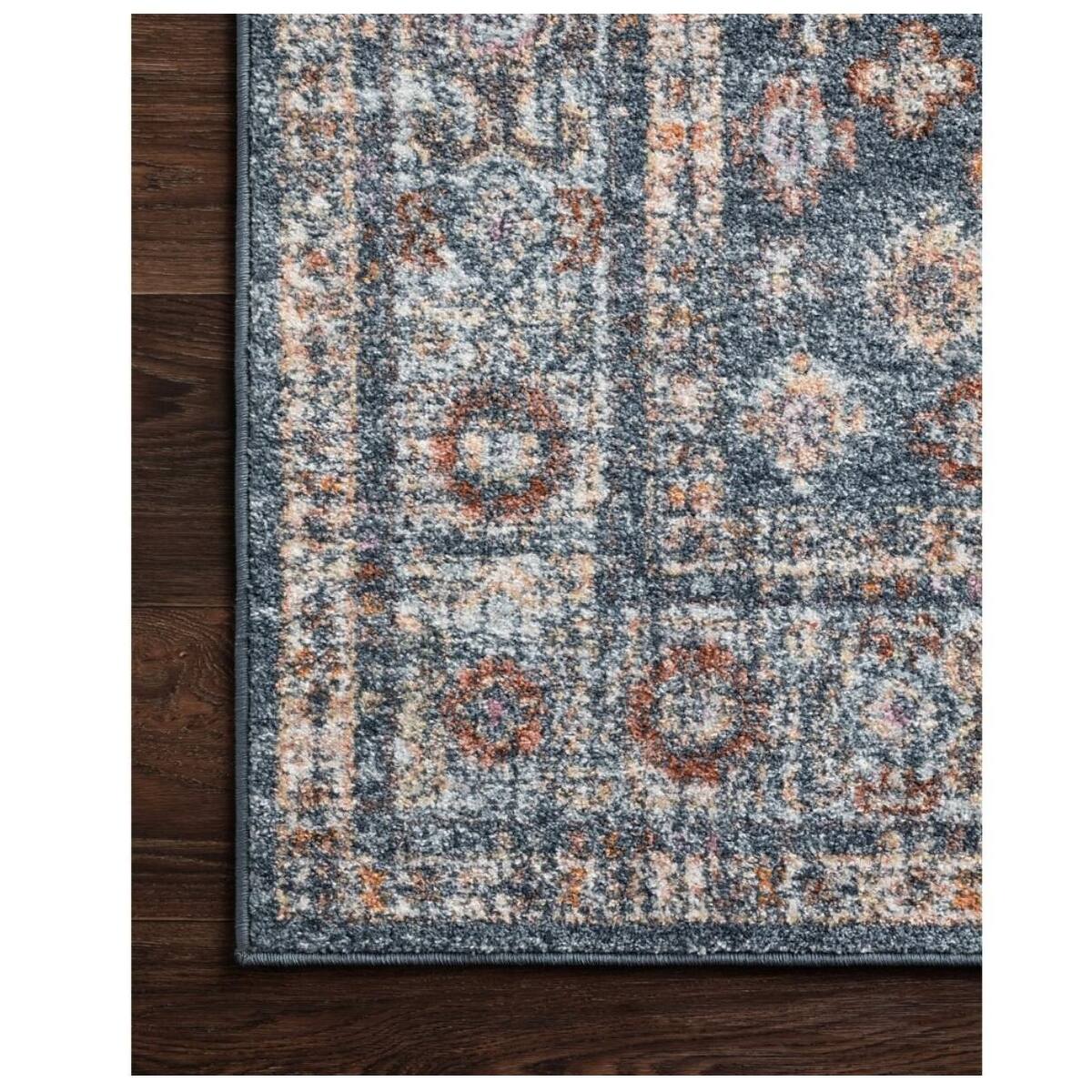 Alexander Home Jennifer Collection Bohemian Diamond Distressed Area Rug