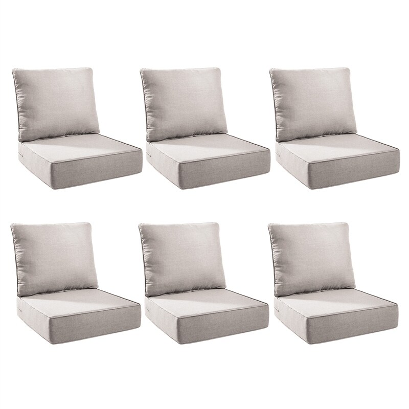 FINCATI 27" × 27" Outdoor Cushion Replacement Cover, Cushion Slipcover for Sectionals, Patio Seat Cover 27 Inches (COVER ONLY!)