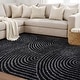preview thumbnail 16 of 26, World Rug Gallery Circles Arch Shag Area Rug