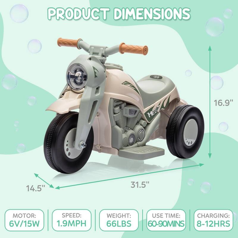 Electric Motorcycle with Bubble Function