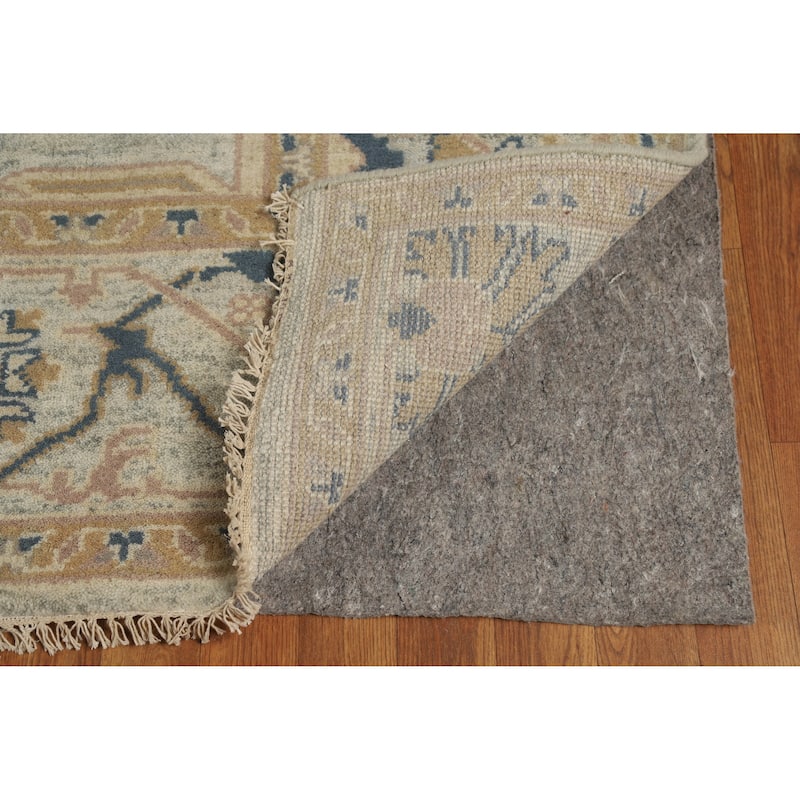 Oushak Indian Area Rug Handmade Oriental Blue Wool Carpet - 8'3" x 10'3"