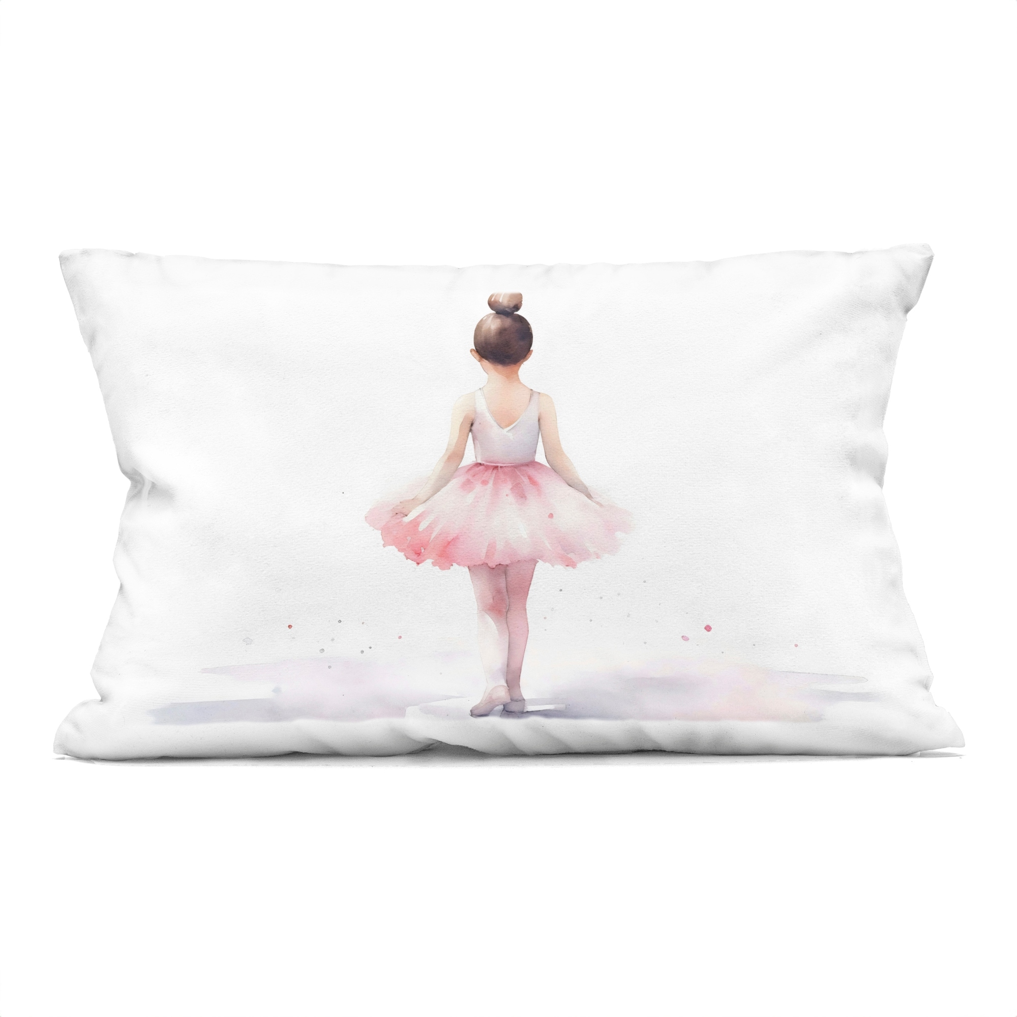 Stupell Ballerina Facing Away Decorative Printed Throw Pillow Design by Creative Studio