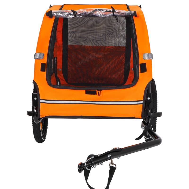 Pet Bike Trailer Dog Cart for Bicycle,Suitable for Small and Medium Pets, Easy Folding Cart Frame, Non-Slip Floor