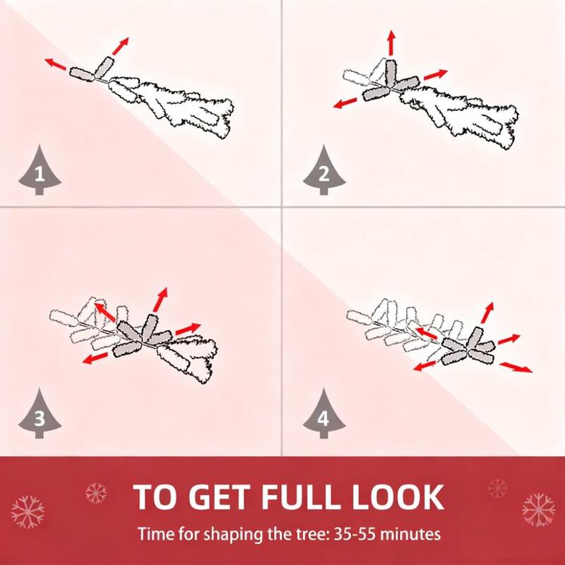 Artificial Christmas Tree with Realistic Branches, Elevate Your Christmas Interior Decor - Pink