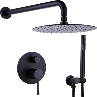 10 Inches Bathroom Luxury Rain Mixer Wall Mounted Rainfall Shower Head System