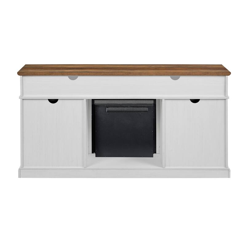 Middlebrook 60-inch Barn Door Fireplace TV Stand