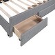 preview thumbnail 6 of 21, Modern and Timeless Twin Size Upholstered Platform Bed with Pull-out Twin Size Trundle and 3 Drawers