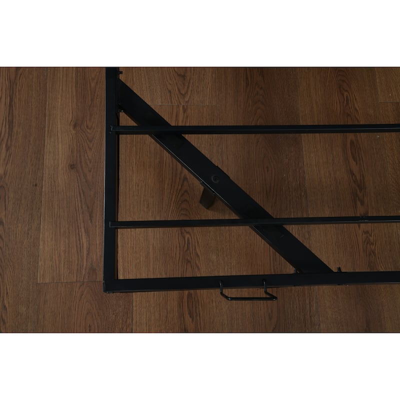 King Size Floating Bed Frames with LED Lights, Metal Platform Bed , Solid and Stable, Noise Free, No Box Spring Needed