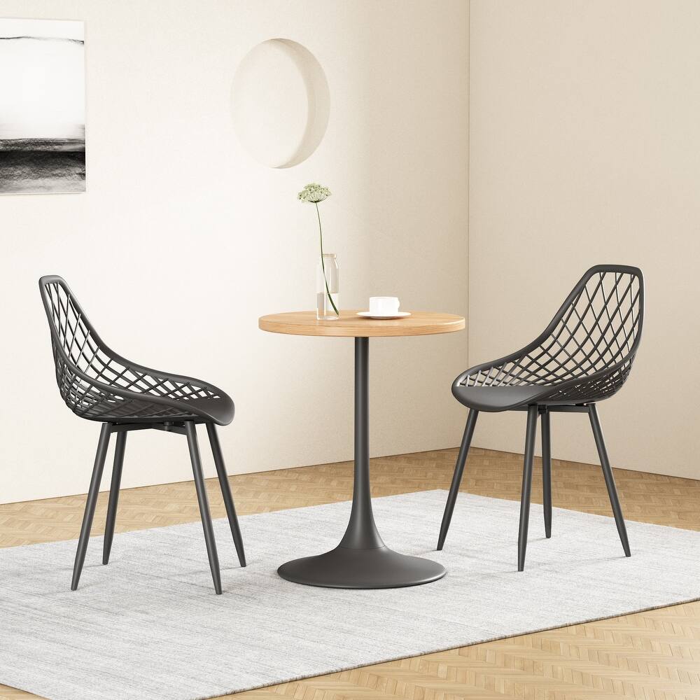 Elise Wood Top Round Table 24"D x 30"H