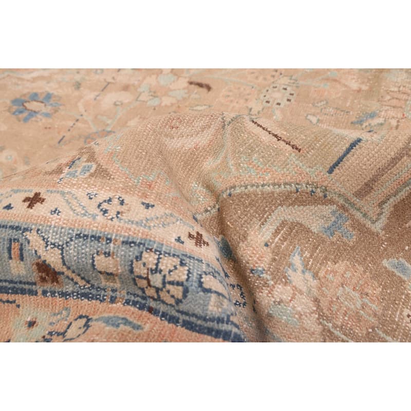 ECARPETGALLERY Hand-knotted Antalya Vintage Light Brown Wool Rug - 6'7 x 11'2