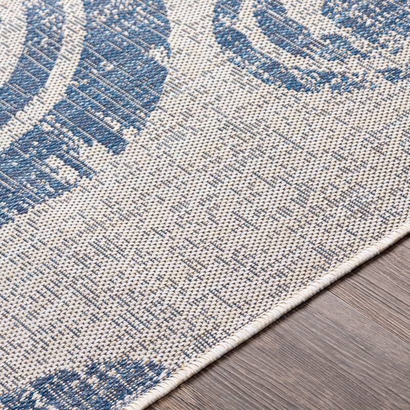 Kimarlee Indoor/ Oudoor Scroll Area Rug