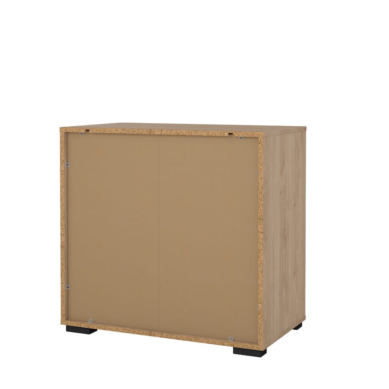 Porch & Den Sofia 3 Drawer Chest, Jackson Hickory