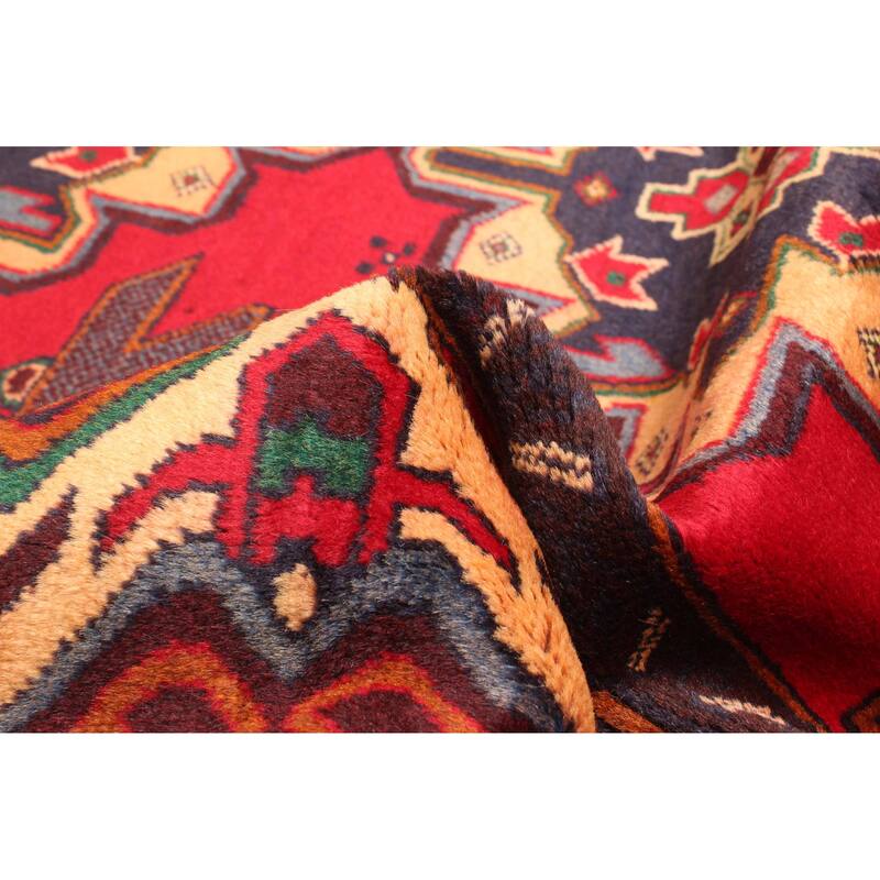 ECARPETGALLERY Hand-knotted Teimani Red Wool Rug - 3'10 x 6'6