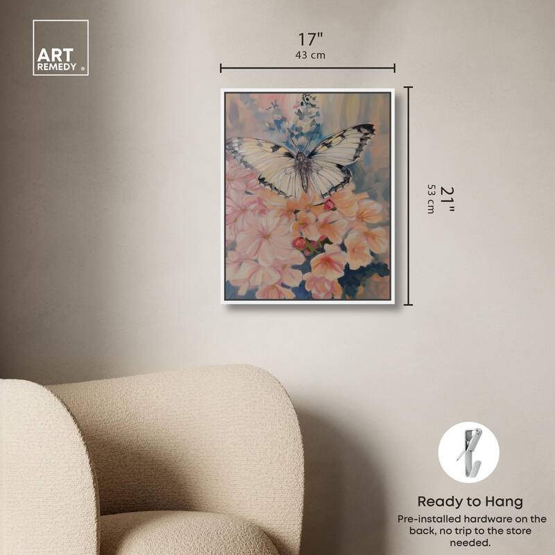 Moonstone Monarch Canvas by Art Remedy
