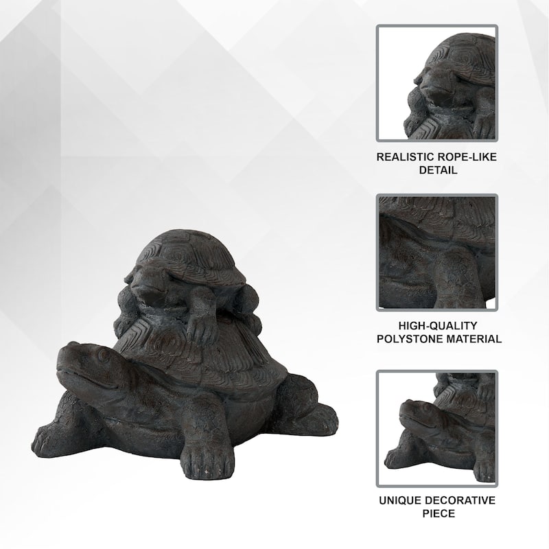XBrand Turtle Statue, Indoor or Outdoor Décor, Garden Décor, Turtle Garden Statue, Turtle Statuary
