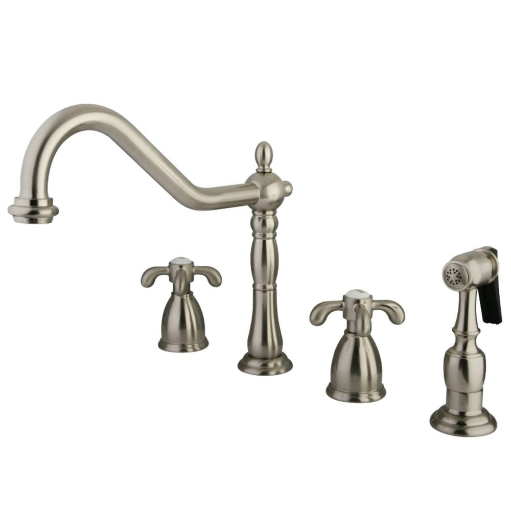 Kingston Brass French Country 1.8 GPM Widespread Kitchen Faucet -