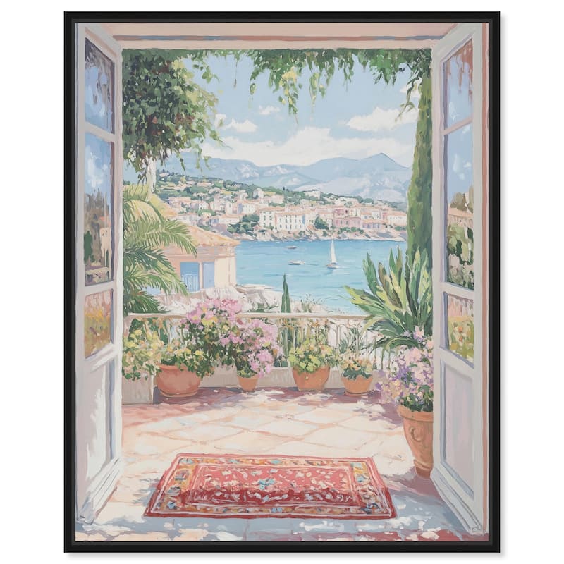 Room with a View Canvas by Art Remedy - 30" x 36" - Black
