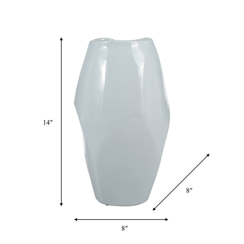 Sagebrook Home Ceramic Elegant Decorative Vase for Stylish Interiors