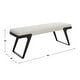 preview thumbnail 3 of 5, Uttermost Hover Modern Bench - 53 W X 19 H X 16 D (in)
