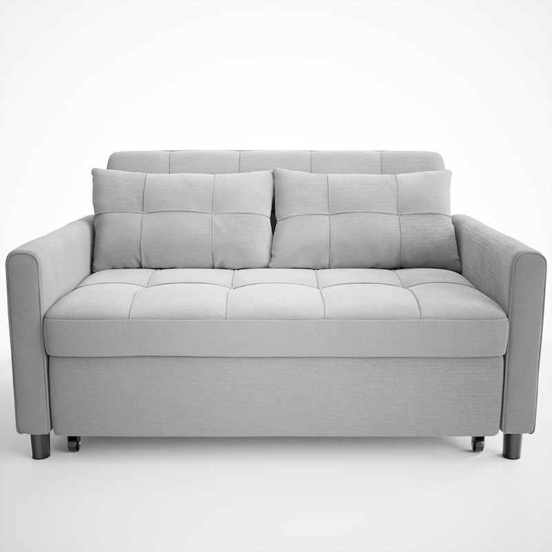 Convertiable 3 in 1 Sofa Loveseat with Pull-up Bed