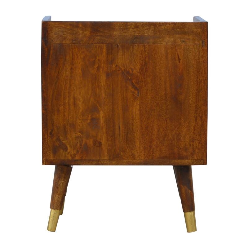 Solid Wood Manila Gold Nightstand