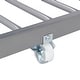 preview thumbnail 32 of 31, Twin over Twin Metal Bunk Bed with Trundle and Fence