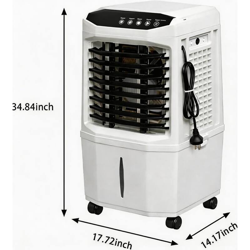 Evaporative Air Cooler, 3 Fan Speeds, with Remote Control