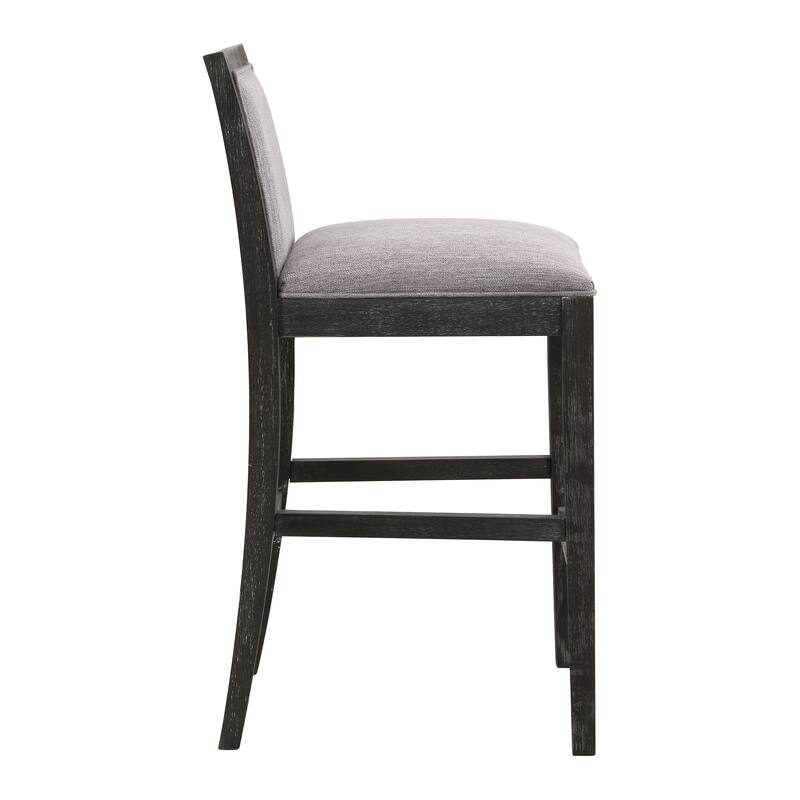 Kyrren Modern Upholstered 30.5-Inch BarStools with Cushioned Seat and Back, Set of 2 by Christopher Knight Home