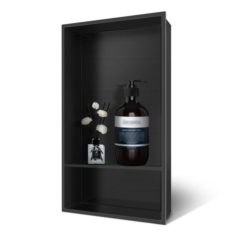 WIZ 12-inch W x 25-inch H x 4-inch D Stainless Steel Shower Niche