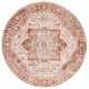 preview thumbnail 58 of 59, SAFAVIEH Valencia Lauha Vintage Oriental Rug 6'4" Round - Ivory/Rust - Round