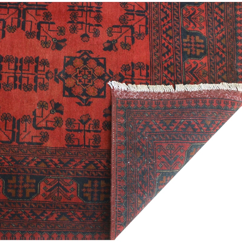 Khal Mohammadi Liaqat Red/Navy Rug - 4'11" x 6'5"
