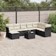 Option Black and cream 9 piece set With table