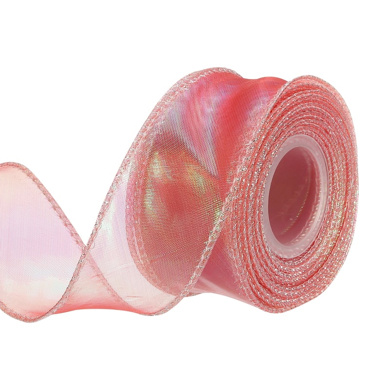 1.5 Inch 10 Yard Sheer Organza Ribbon Shimmer Chiffon Tulle Ribbons