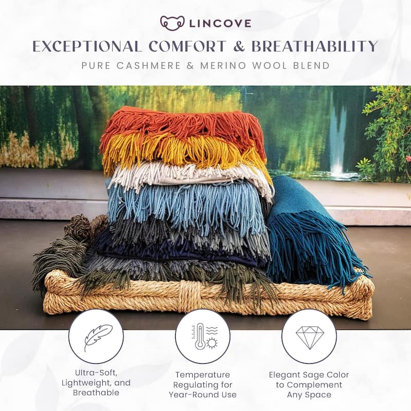 Pure Cashmere Throw Blanket – Soft & Naturally Warm