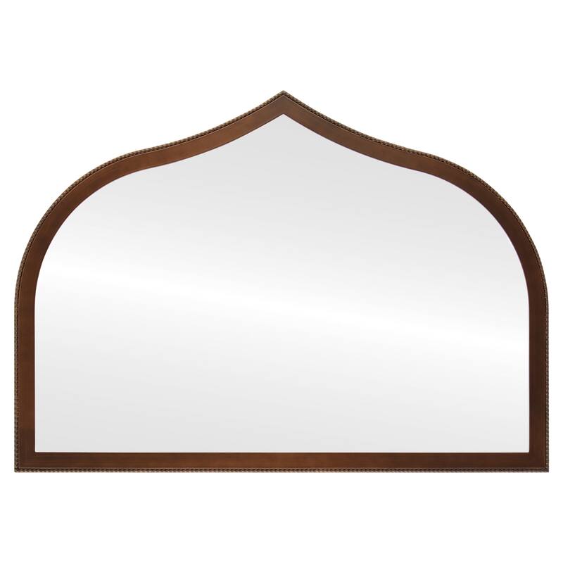 Van Buren Framed Mantel Mirror - Teardrop Cathedral - 38.4x27.4 - Bronze/Gold