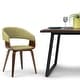 preview thumbnail 10 of 36, WYNDENHALL Calinda Mid Century Modern Bentwood Dining Chair - 20.5"w x 21.7"d x 30.9"h Acid Green