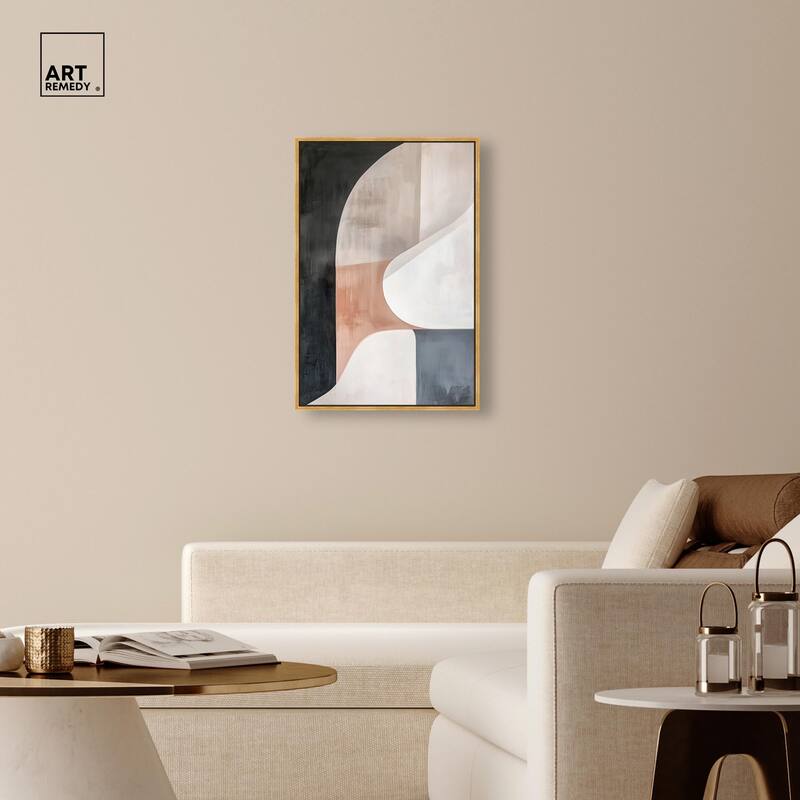 Curved Contour II Canvas by Art Remedy