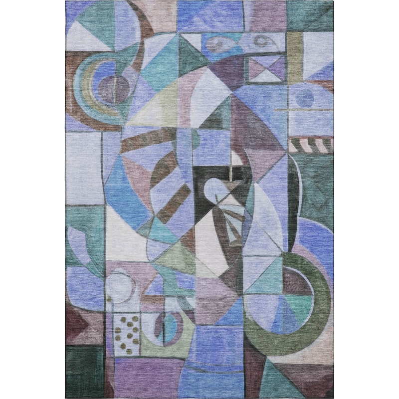 Premium Washable Super Soft Mosaic Contemporary Mayfield Rug