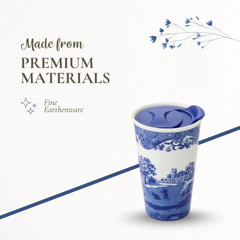 Spode Blue Italian Travel Mug - 8 oz