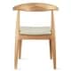 preview thumbnail 45 of 58, Set of 2 Kennedy Elbow Chairs Farmhouse Wooden Dining Chairs With PU Leather Or Fabric Cushion Seat, Modern Accent Side Chairs