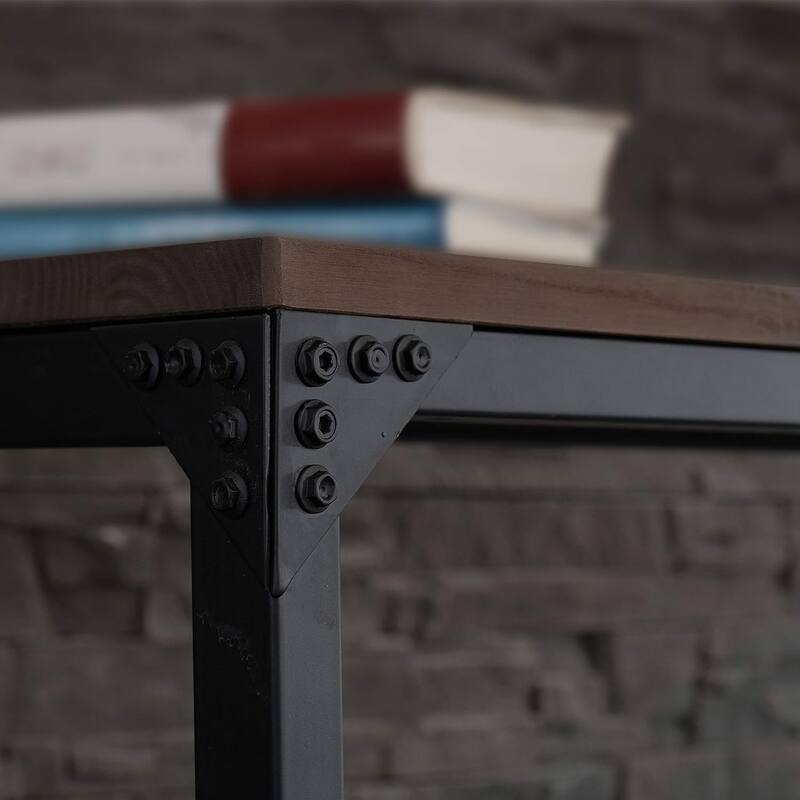 Minimalist Industrial Bar/Cocktail Table - Logan Console